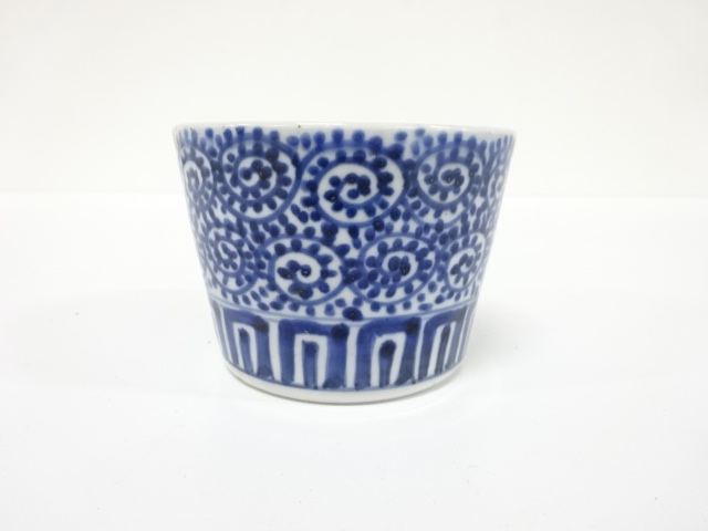 Ko-Imari, Somenware, Octopus arabesque, Soba-inokuchi